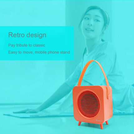 Oneder V9 Fabric Portable Wireless Bluetooth Speaker Portable Card Subwoofer Creative Gift Mini Speaker(Orange)-garmade.com