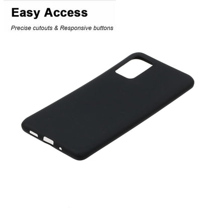 For Galaxy S20 Plus Frosted Candy-Colored Ultra-thin TPU Phone Case(Black)-garmade.com