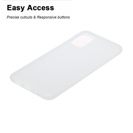 For Galaxy S20 Plus Frosted Candy-Colored Ultra-thin TPU Phone Case(White)-garmade.com