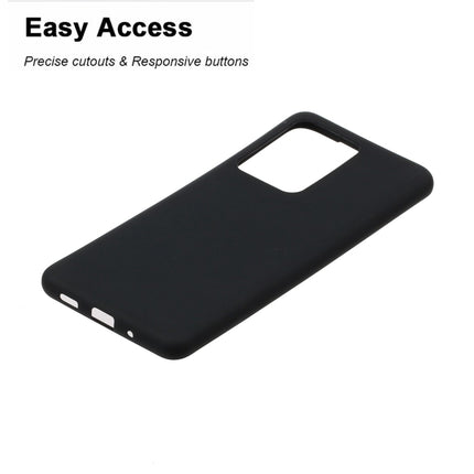 For Galaxy S20 Ultra Frosted Candy-Colored Ultra-thin TPU Phone Case(Black)-garmade.com