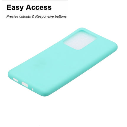 For Galaxy S20 Ultra Frosted Candy-Colored Ultra-thin TPU Phone Case(Green)-garmade.com