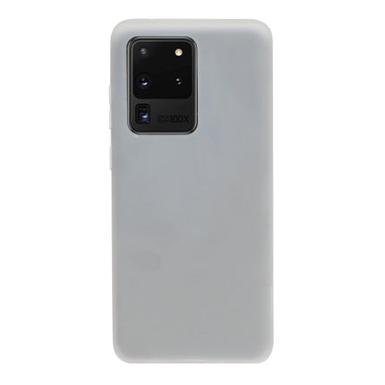 For Galaxy S20 Ultra Frosted Candy-Colored Ultra-thin TPU Phone Case(White)-garmade.com