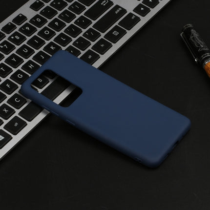 For Galaxy S20 Ultra Frosted Candy-Colored Ultra-thin TPU Phone Case(Blue)-garmade.com