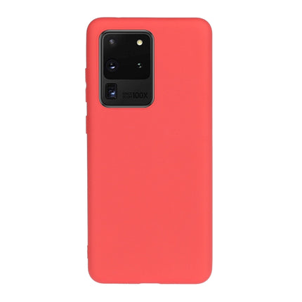 For Galaxy S20 Ultra Frosted Candy-Colored Ultra-thin TPU Phone Case(Red)-garmade.com
