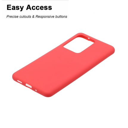 For Galaxy S20 Ultra Frosted Candy-Colored Ultra-thin TPU Phone Case(Red)-garmade.com