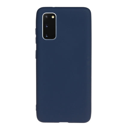 For Galaxy S20 Frosted Candy-Colored Ultra-thin TPU Phone Case(Blue)-garmade.com