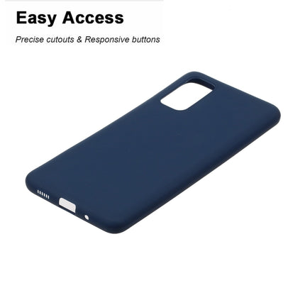 For Galaxy S20 Frosted Candy-Colored Ultra-thin TPU Phone Case(Blue)-garmade.com