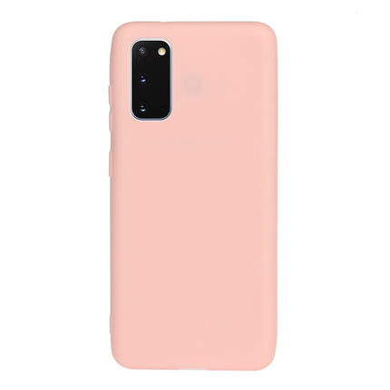 For Galaxy S20 Frosted Candy-Colored Ultra-thin TPU Phone Case(Pink)-garmade.com