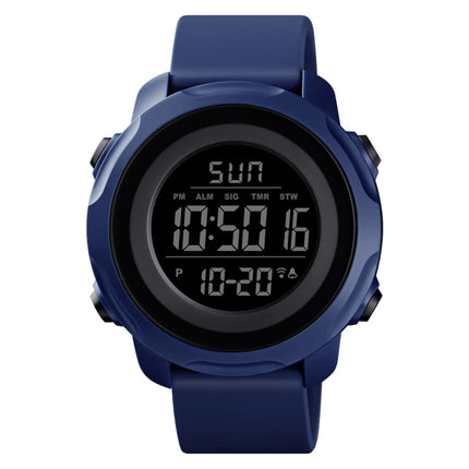Skmei 1540 Fashion Outdoor Sports Large Dial Student Watch Multi Function Waterproof Mens Electronic Watch(Blue)-garmade.com