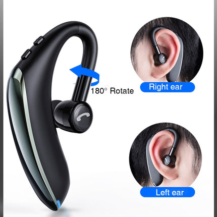 F900 Mini Earhook 180° Freely Rotating Wireless Bluetooth 5.0 Earphone Car Handsfree Call Headphone(Red)-garmade.com