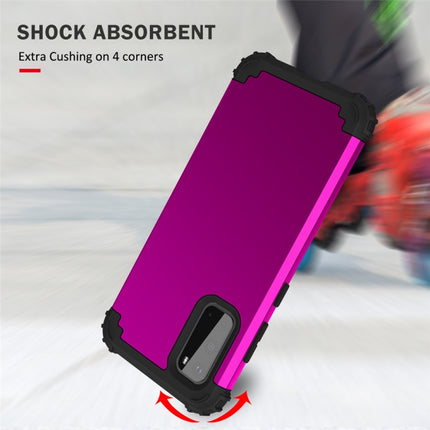 For Galaxy S20 PC+ Silicone Three-piece Anti-drop Mobile Phone Protection Back Cover(Purple)-garmade.com