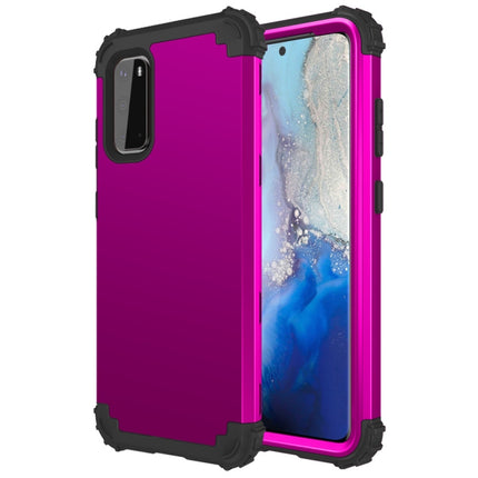 For Galaxy S20 PC+ Silicone Three-piece Anti-drop Mobile Phone Protection Back Cover(Purple)-garmade.com