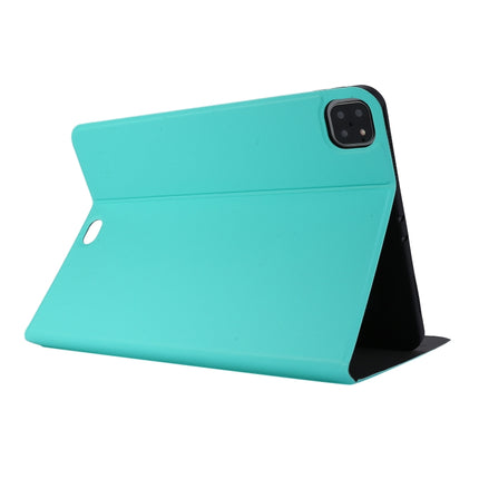 For iPad Pro 11 inch (2020) Voltage Plain Weave Stretch Leather + TPU Bracket Protective Holster With Sleep Function(Green)-garmade.com