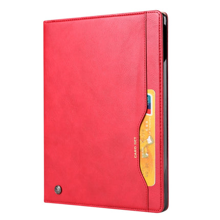 For iPad Pro 11 (2020) Knead Skin Texture Horizontal Flip Leather Tablet Case with Photo Frame & Holder & Card Slots & Wallet(Red)-garmade.com