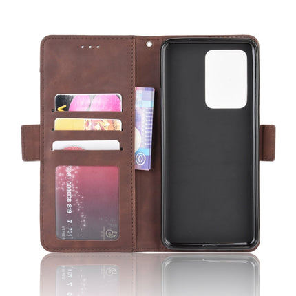 For Galaxy S20 Ultra/S20 Ultra 5G Wallet Style Skin Feel Calf Pattern Leather Case with Separate Card Slot(Brown)-garmade.com