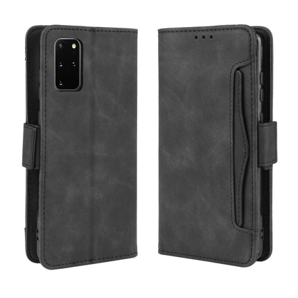 For Galaxy S20+/S20+5G Wallet Style Skin Feel Calf Pattern Leather Case with Separate Card Slot(Black)-garmade.com