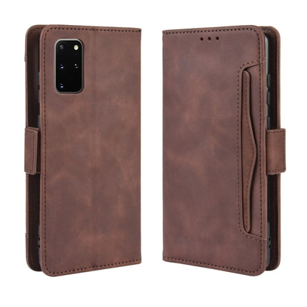 For Galaxy S20+/S20+5G Wallet Style Skin Feel Calf Pattern Leather Case with Separate Card Slot(Brown)-garmade.com