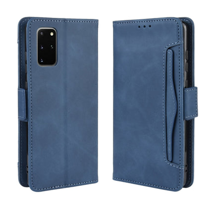 For Galaxy S20+/S20+5G Wallet Style Skin Feel Calf Pattern Leather Case with Separate Card Slot(Blue)-garmade.com