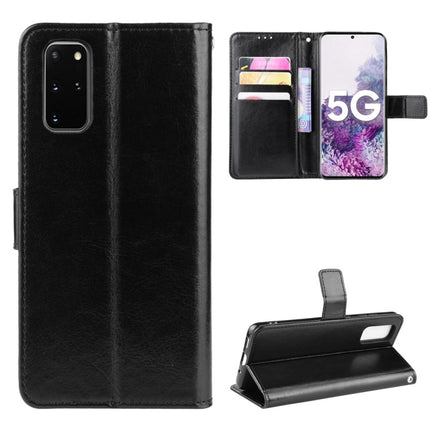 For Galaxy S20+/S20+5G Retro Crazy Horse Texture Horizontal Flip Leather Case with Holder & Card Slots & Photo Frame(Black)-garmade.com