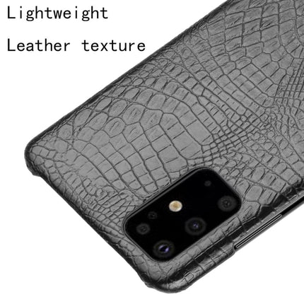 For Galaxy S20/S20 5G Shockproof Crocodile Texture PC + PU Case(Black)-garmade.com