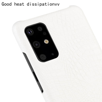 For Galaxy S20/S20 5G Shockproof Crocodile Texture PC + PU Case(white)-garmade.com