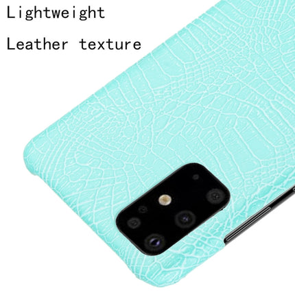 For Galaxy S20/S20 5G Shockproof Crocodile Texture PC + PU Case(Light green)-garmade.com