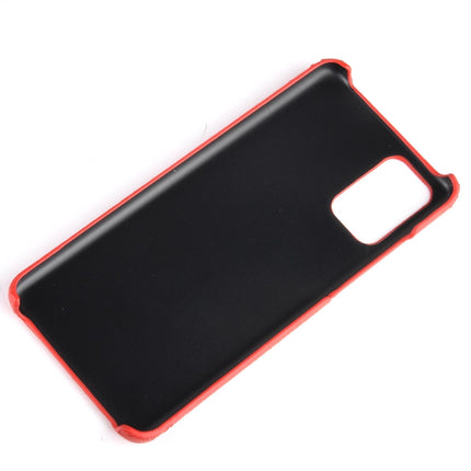 For Galaxy S20/S20 5G Shockproof Crocodile Texture PC + PU Case(Orange)-garmade.com