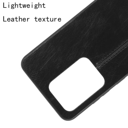 For Galaxy S20 Ultra Shockproof Sewing Cow Pattern Skin PC + PU + TPU Case(Black)-garmade.com