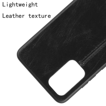 For Galaxy S20+ Shockproof Sewing Cow Pattern Skin PC + PU + TPU Case(Black)-garmade.com