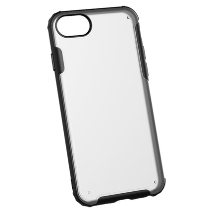 For iPhone SE 2020 Four-corner Shockproof TPU + PC Protective Case(Black)-garmade.com