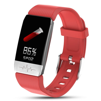 T1 1.14 inch Color Screen Smart Watch IP67 Waterproof,Support Call Reminder /Heart Rate Monitoring/Sedentary Reminder/Sleep Monitoring/ECG Monitoring(Red)-garmade.com