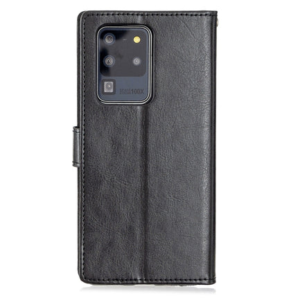 For Galaxy S20 Ultra Crazy Horse Texture Horizontal Flip Leather Case with Holder & Card Slots & Wallet & Photo Frame(Black)-garmade.com