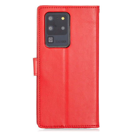 For Galaxy S20 Ultra Crazy Horse Texture Horizontal Flip Leather Case with Holder & Card Slots & Wallet & Photo Frame(Red)-garmade.com