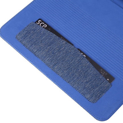 For iPad Pro 11(2020) Horizontal Flip TPU + Fabric PU Leather Protective Tablet Case with Name Card Clip(Deep Blue)-garmade.com