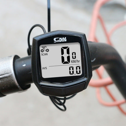 SUNDING SD-581A Bike Wired Computer Speedometer Odometer Cycling Bicycle Waterproof Measurable Temperature Stopwatch-garmade.com