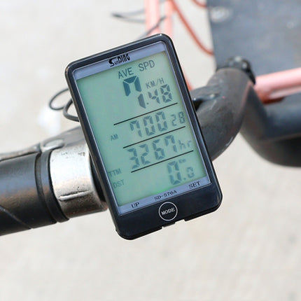 SUNDING SD-576A Waterproof Bike Cycling Odometer Stopwatch LED Digital Rate Speedometer Watch-garmade.com