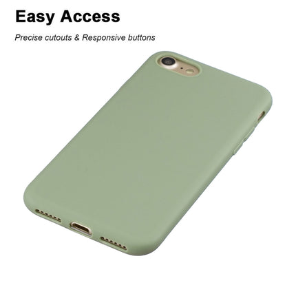 For iPhone SE 2020 Solid Color Frosted TPU Phone Case(Green)-garmade.com