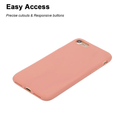 For iPhone SE 2020 Solid Color Frosted TPU Phone Case(Orange)-garmade.com