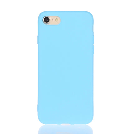 For iPhone SE 2020 Solid Color Frosted TPU Phone Case(Skay Blue)-garmade.com