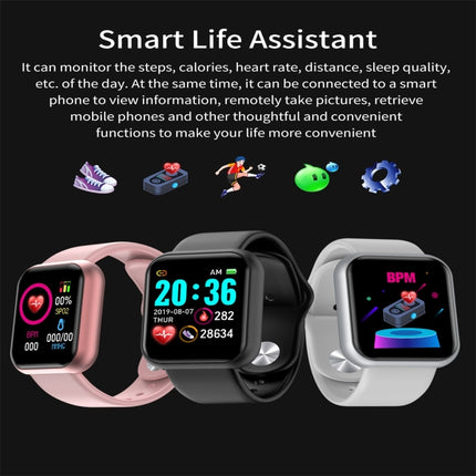 D20 1.3inch IPS Color Screen Smart Watch IP67 Waterproof,Support Call Reminder /Heart Rate Monitoring/Blood Pressure Monitoring/Sedentary Reminder(Silver)-garmade.com