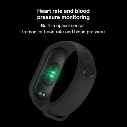 KM5 0.96inch Color Screen Phone Smart Watch IP68 Waterproof,Support Bluetooth Call/Bluetooth Music/Heart Rate Monitoring/Blood Pressure Monitoring(Red)-garmade.com