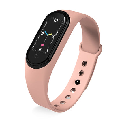 KM5 0.96inch Color Screen Phone Smart Watch IP68 Waterproof,Support Bluetooth Call/Bluetooth Music/Heart Rate Monitoring/Blood Pressure Monitoring(Pink)-garmade.com