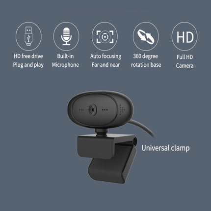 Full HD 1080P Webcam Built-in Microphone Smart Web Camera USB Streaming Live Camera With Noise Cancellation-garmade.com
