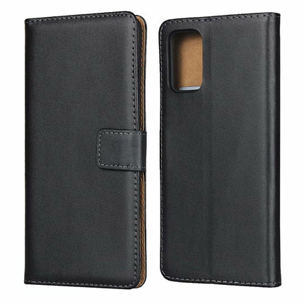 For Galaxy S20 Plus Leather Horizontal Flip Holster With Magnetic Clasp and Bracket and Card Slot and Wallet(Black)-garmade.com