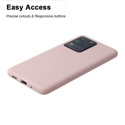 For Galaxy S20 Ultra Solid Color Frosted TPU Phone Case(Pink)-garmade.com