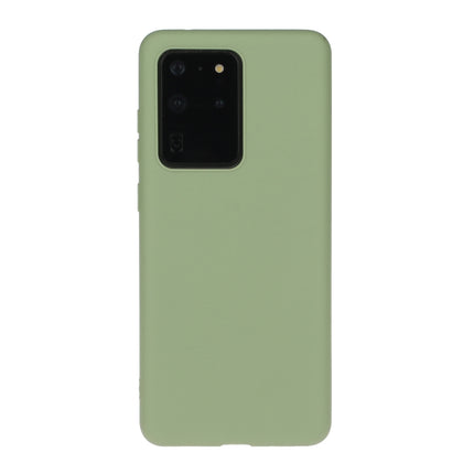 For Galaxy S20 Ultra Solid Color Frosted TPU Phone Case(Green)-garmade.com