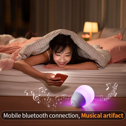 T6 Funny Bluetooth Speaker Flapping Relieve Stress Colorful Lights Soundbar Rubber Support TF Card-garmade.com