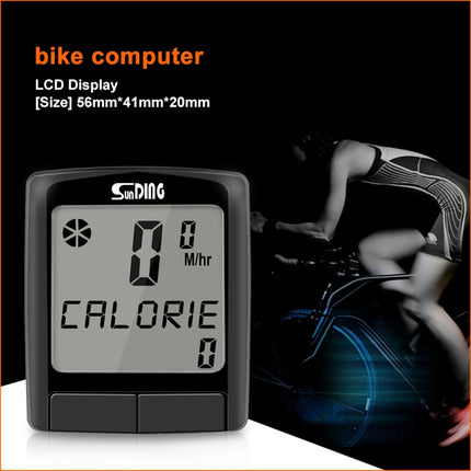SUNDING SD-565B Wired Waterproof Bicycle Computer Bike Speedometer MTB Cycling LCD Digital Display Odometer Stopwatch-garmade.com