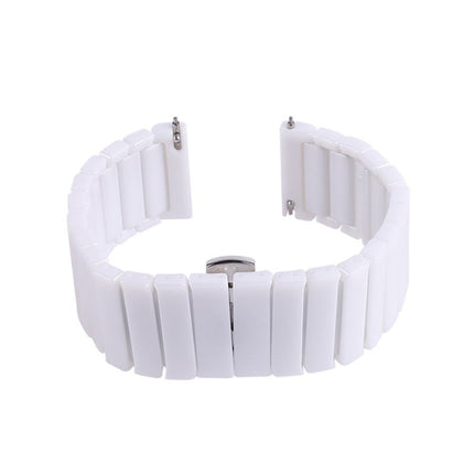 22mm For Huawei Watch GT2e GT2 46mm Ceramic Strap(White)-garmade.com