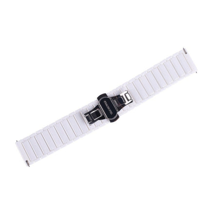 22mm For Huawei Watch GT2e GT2 46mm Ceramic Strap(White)-garmade.com